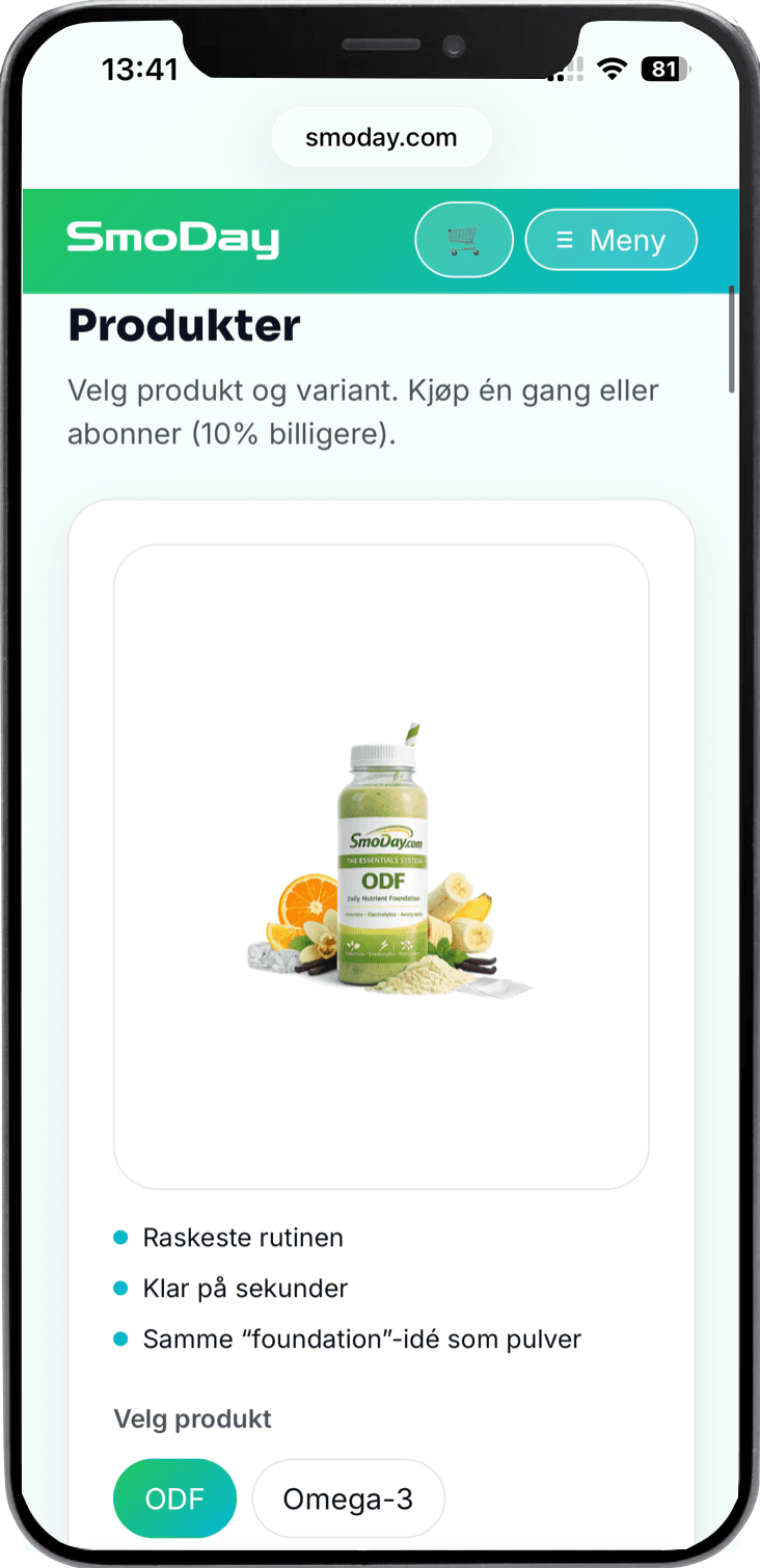 Smood.day – mobilvisning